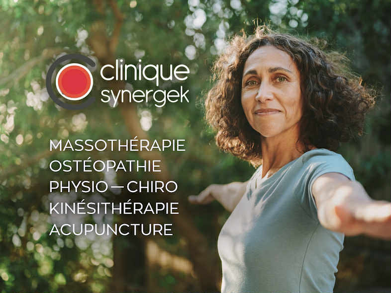 Clinique Synergek : massage et massotherapie à Montreal. Meilleur clinique de massotherapie dans Rosemont Villeray. Autres services : ostéopathie, physiotherapie, chiropratique, acupuncture et naturopathie. Situé près de métro Iberville.