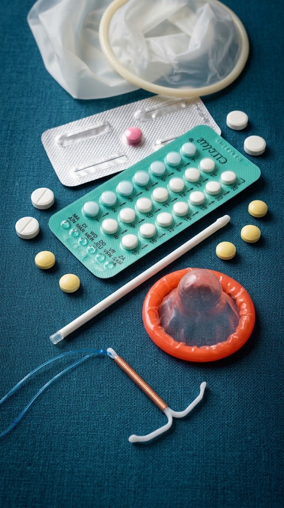 Contraception, implant contraceptif et retrait de stérilet à la Clinique Synergek. Différentes méthodes contraceptives : pilule, stérilet, implant et condoms - Clinique Synergek